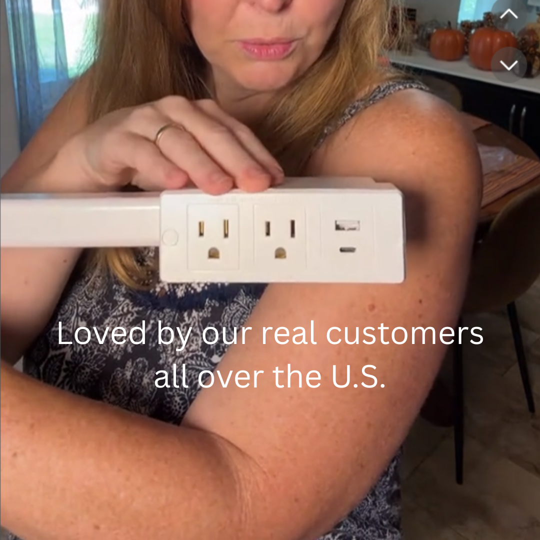Adjustable Multi Plug Outlet Extender